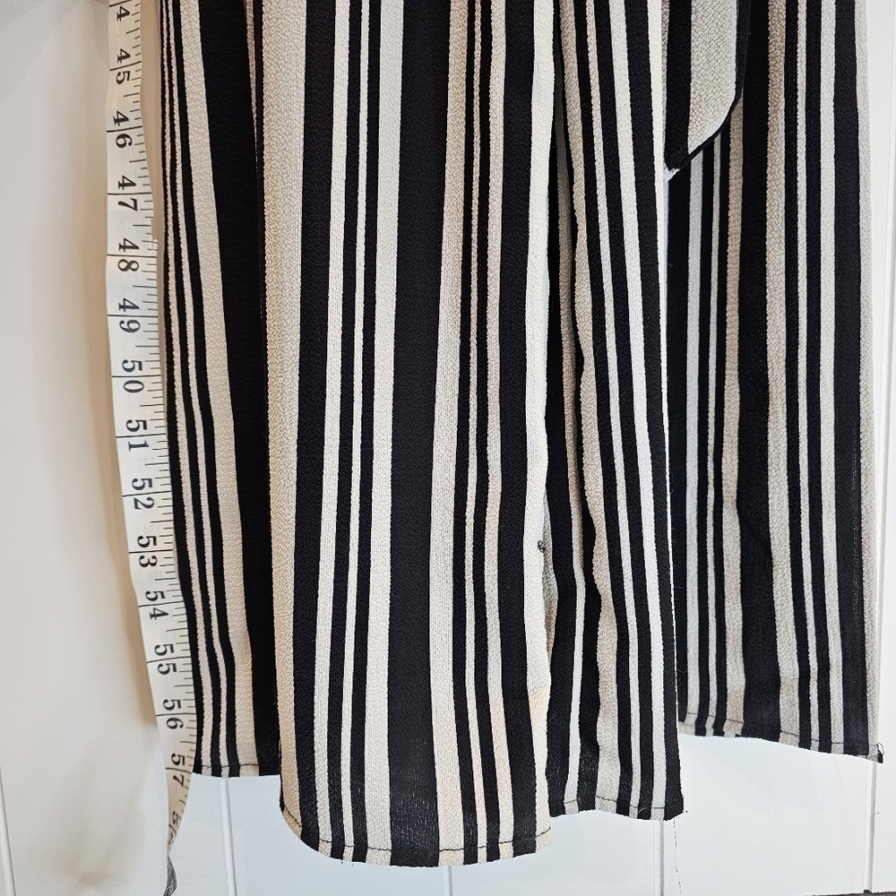 Monteau Los Angeles Romper Women's Size Medium Black Wide Leg Jumper - Picture 4 of 5